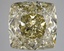 9.06 Ct. Fancy Greyish Yellow Cushion Lab Grown Diamond