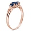 The Landry Ring, smalltop view on a hand