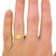 The Kamali Ring, smalltop view on a hand