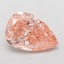 2.07 Ct. Fancy Vivid Pink Pear Lab Grown Diamond