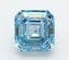 5.00 Ct. Fancy Vivid  Blue Asscher Lab Grown Diamond