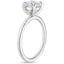 Platinum Audrey Perfect Fit 1.4mm Solitaire Ring, smallside view