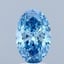 2.34 Ct. Fancy Vivid Blue Oval Lab Grown Diamond