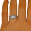 The Maille Ring, smalltop view on a hand