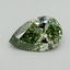 1.00 Ct. Fancy Vivid Green Pear Lab Grown Diamond
