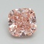 5.01 Ct. Fancy Vivid Pink Cushion Lab Grown Diamond