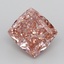 3.54 Ct. Fancy Vivid  Pink Cushion Lab Grown Diamond