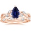 14K Rose Gold Willow Diamond Ring (1/8 ct. tw.) with Winding Willow Diamond Ring (1/8 ct. tw.)