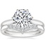 18K White Gold Catalina Ring with Verona Diamond Ring