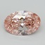 5.15 Ct. Fancy Vivid Pink Oval Lab Grown Diamond