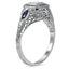 The Vesna Ring, smalltop view on a hand