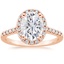 14K Rose Gold Odessa Halo Diamond Ring (1/5 ct. tw.), smalltop view
