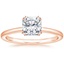 14K Rose Gold Sora Diamond Ring, smalltop view