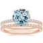 14KR Aquamarine Ballad Diamond Bridal Set (1/3 ct. tw.), smalltop view