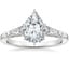 Platinum Valentina Diamond Ring, smalltop view