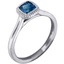 Sapphire Luna with Milgrain, smallside view