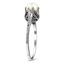 The Bahia Ring, smalltop view on a hand