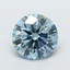 1.27 Ct. Fancy Vivid  Blue Round Lab Grown Diamond