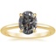 18K Yellow Gold Petite Elodie 1.5mm Ring, smalltop view