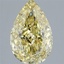3.03 Ct. Fancy Intense Yellow Pear Lab Grown Diamond