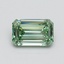 1.01 Ct. Fancy Intense Pacific Green Emerald Lab Grown Diamond