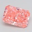 3.02 Ct. Fancy Vivid  Pink Radiant Lab Grown Diamond