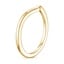 18K Yellow Gold Chevron Ring, smallside view
