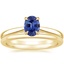 18K Yellow Gold Dawn Diamond Ring with Petite Comfort Fit Wedding Ring