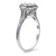 The Rhys Ring, smalltop view on a hand