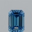 0.95 Ct. Fancy Vivid Blue Emerald Lab Grown Diamond
