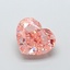 2.03 Ct. Fancy Intense  Pink Heart Lab Grown Diamond