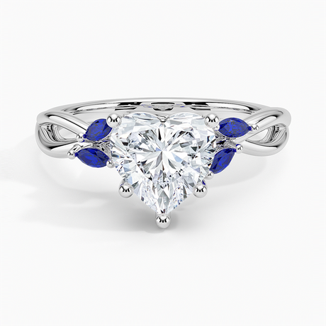 Diamond Ring with Sapphire Accents - Willow