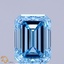 2.20 Ct. Fancy Vivid Blue Emerald Lab Grown Diamond