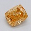 0.50 Ct. Fancy Intense Brownish Yellow Cushion Lab Grown Diamond