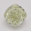 1.51 Ct. Fancy Light Brownish Greenish Yellow Cushion Diamond
