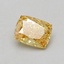 0.85 Ct. Fancy Vivid Yellow Cushion Lab Grown Diamond