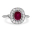Modern Ruby Vintage Ring