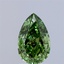 1.06 Ct. Fancy Vivid Green Pear Lab Grown Diamond