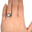 The Janke Ring, smallzoomed in top view on a hand