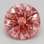 2.56 Ct. Fancy Vivid Pink Round Lab Grown Diamond
