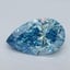 2.49 Ct. Fancy Vivid Malibu Blue Pear Lab Grown Diamond