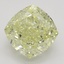 3.01 Ct. Fancy Light Yellow Cushion Diamond