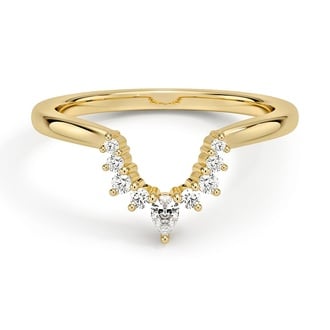 Custom Sunburst Contour Diamond Ring