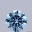 0.95 Ct. Fancy Vivid Blue Round Lab Grown Diamond
