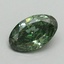 0.75 Ct. Fancy Vivid Green Oval Lab Grown Diamond