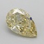 1.11 Ct. Fancy Intense  Yellow Pear Lab Grown Diamond