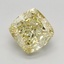 2.03 Ct. Fancy Intense Yellow Cushion Lab Grown Diamond