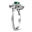 The Quinton Ring, smalltop view on a hand