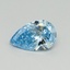 0.96 Ct. Fancy Vivid Blue Pear Lab Grown Diamond