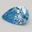 1.02 Ct. Fancy Vivid Blue Pear Lab Grown Diamond